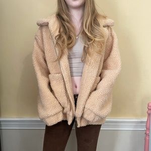 Elodie Faux Sherling Teddy Bear Coat